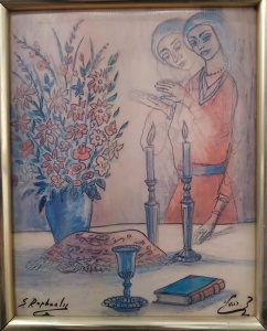 Zvi-Raphaely-Shabbos-Candle-Lighting-halogram-27-x-22.5-cms.