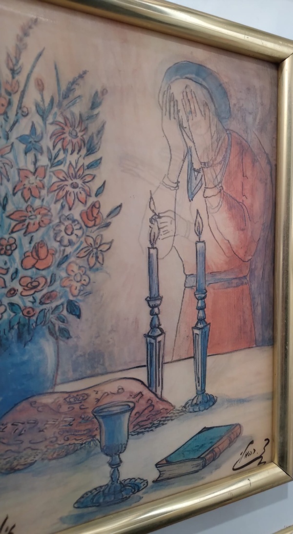 Zvi-Raphaely-Shabbos-Candle-Lighting-halogram-27-x-22.5-cms.