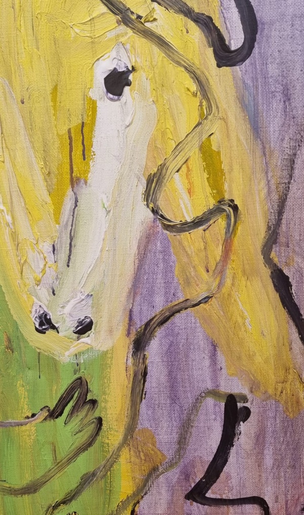 "Homage to Picasso's Dancers" - Menashe Kadishman - Image 2