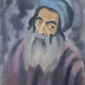 Shmuel-Levi-Opal-In-front-of-Temani-60-x-45-cms.